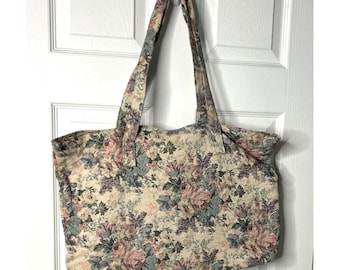1990s Victoria’s Secret Floral Tapestry Weekend Bag - EUC - Vintage Victorian St