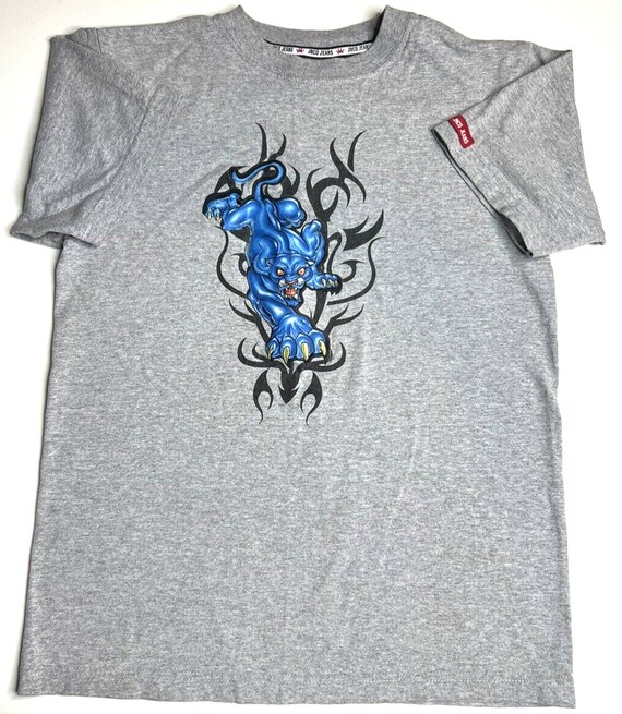 品質が Rare Vintage Blue Shirt, Graphic L Xs/kids' Men's JNCO Clothing