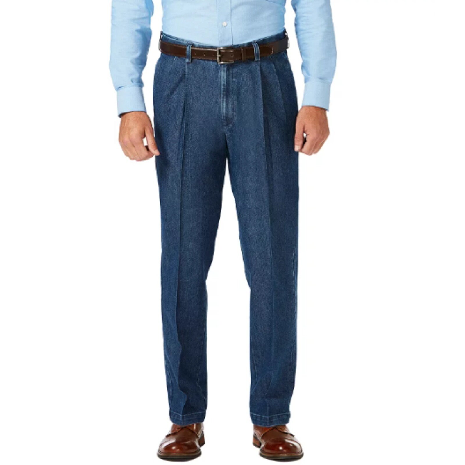 Mens pleated jeans best sale