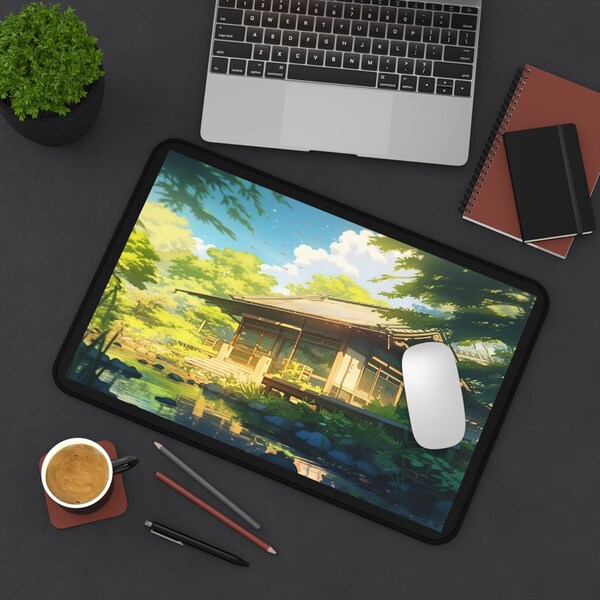 Moyen Tapis de souris Tapis de bureau Œuvre d’art Forêt Sunrise Paysage Soleil bureau à domicile Cadeau Ordinateur PC Gamer Mauspad