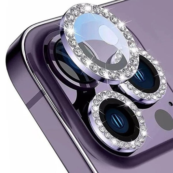 Diamonds Camera Lens Protector, HD Quality Lens Protection for iPhone 11 / 12 / 13 / 14 /15 series with Fancy colors
