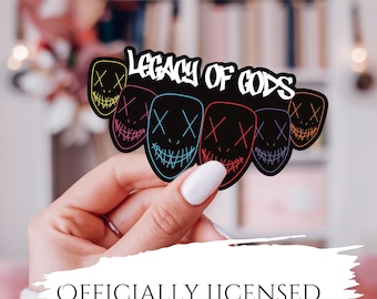 The Heathens | Vinyl Sticker | Rina Kent | Legacy of Gods | Decal | Bookish | Waterproof | Glossy | Holo | Matte | Books | Bookworm
