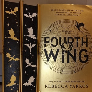 Fourth Wing by Rebecca Yarros Custom Sprayed Edges With White or
