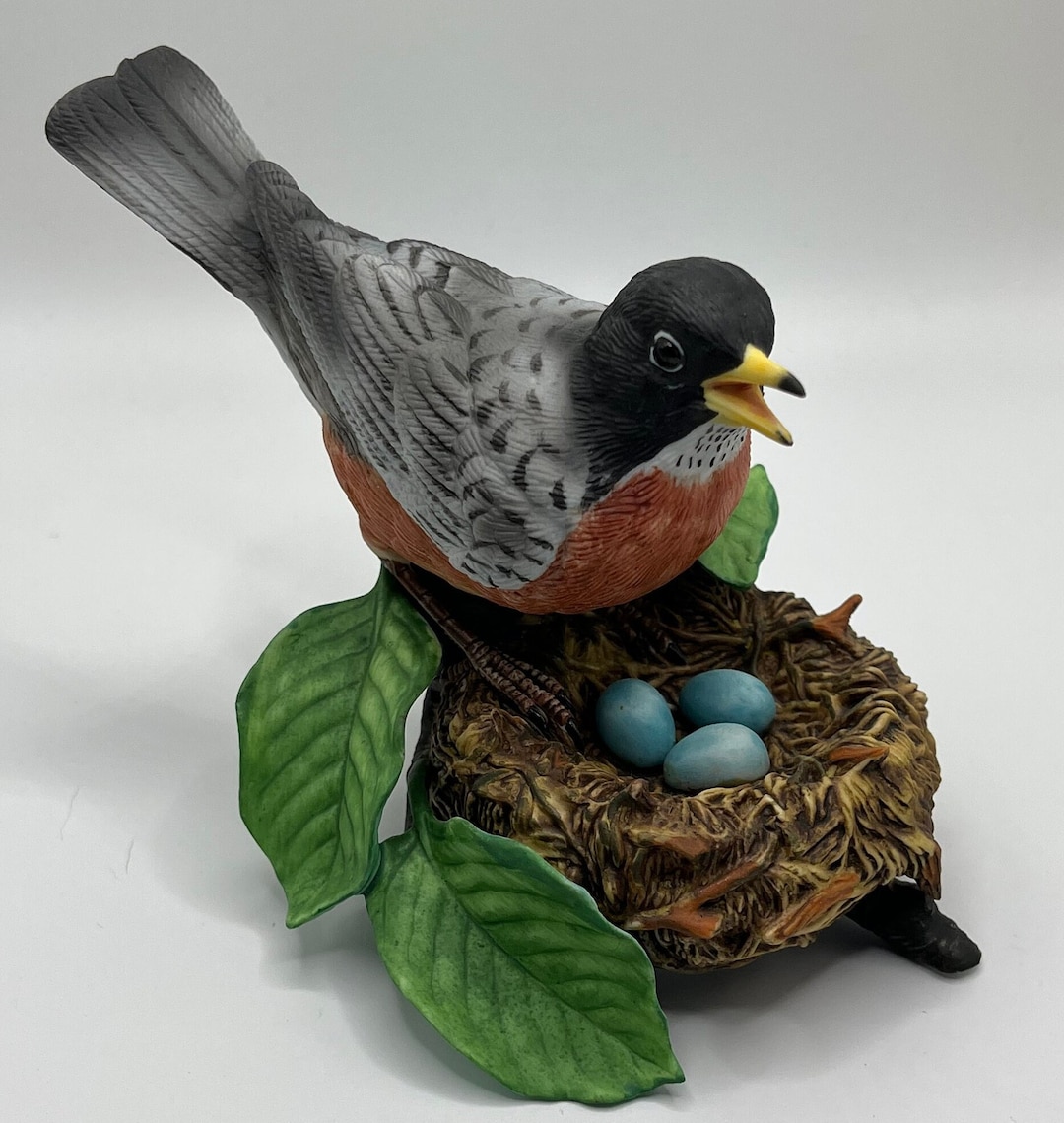 Lenox Fine Porcelain American Robin 1989 Figurine Handcrafted Etsy