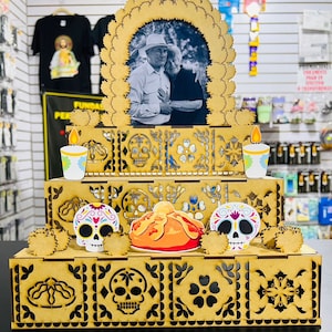 Altar MDF dia de muertos ideal para mdf de 2.5 hasta los 3mm CORTE LASER, viene en formato cdr corel draw