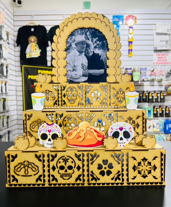 Altar MDF dia de muertos ideal para mdf de 2.5 hasta los 3mm CORTE LASER, viene en formato cdr corel draw