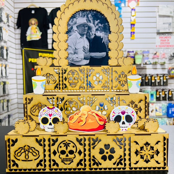 Altar MDF day of the dead ideal for MDF from 2.5 to 3mm LASER CUT, comes in cdr corel draw format