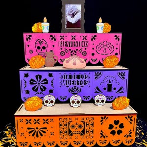 Altar mdf 3mm Dia de muerte para corte LASER, enviado em CDR e DXF