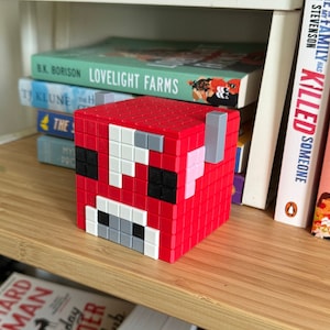 Porta-objetos e vaso de plantas em formato de galinha, abelha ou vaca cogumelo do Minecraft Mooshroom Cow