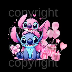 Stitch & Angel PNG