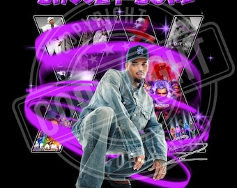 Chris Brown Breezy Bowl PNG T-Shirt Design (Digital File)
