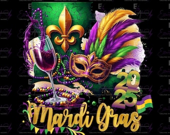 Mardi Gras Louisiana, Sublimação, Terça-feira Gorda Png