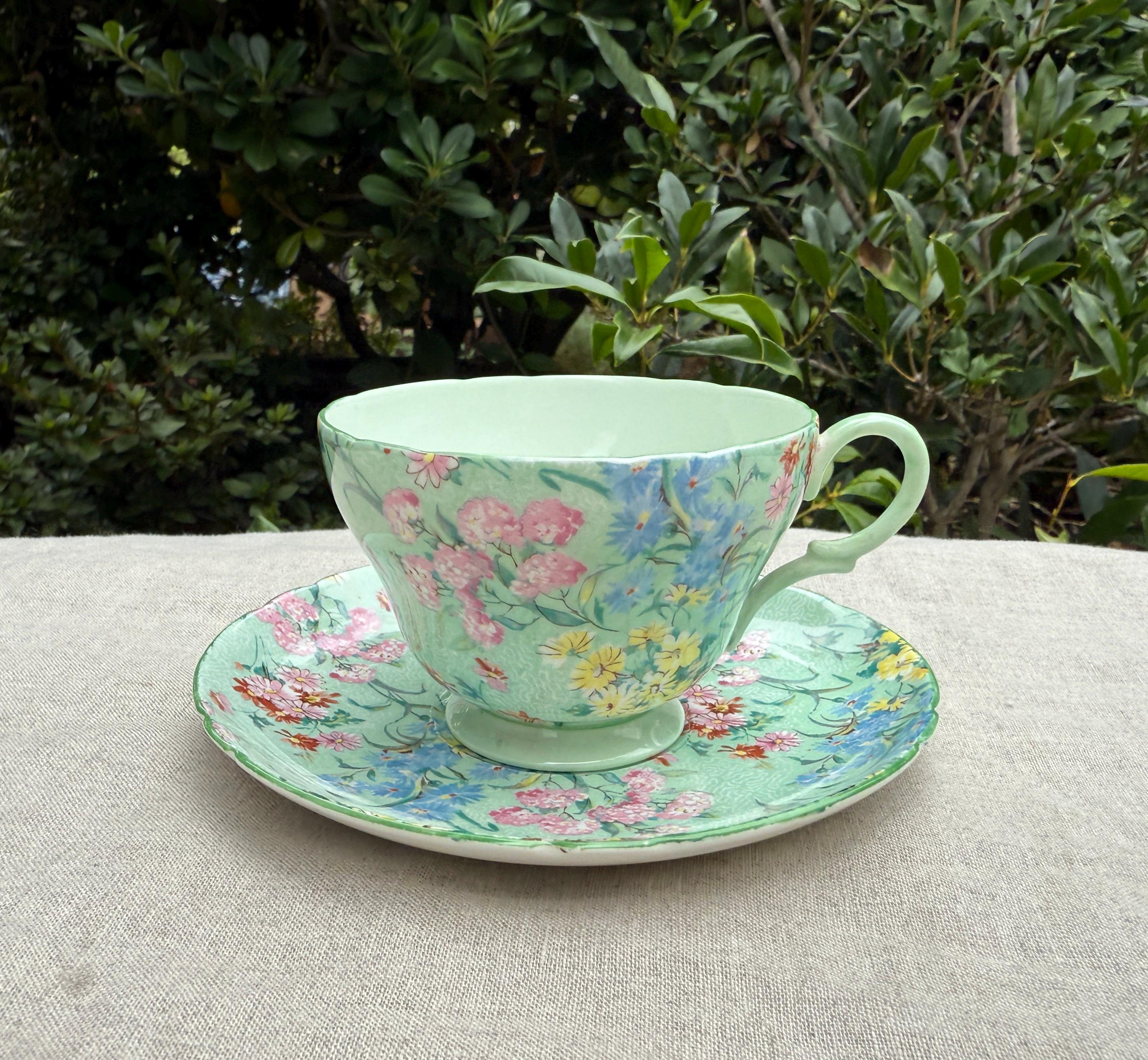 Shelley cup and saucer - Etsy 日本
