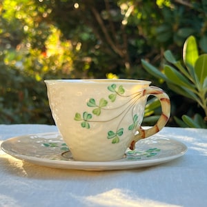 Belleek ベリーク クリーム＆シュガーボウル イエローラスター Belleek ベリーク クリーム＆シュガーボウル イエローラスター