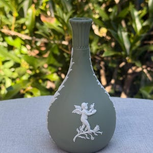 Wedgwood Jasperware Blue Vase - Etsy
