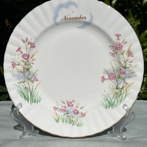 Vintage Royal Albert Wild Flower of the month November Plate