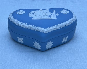 ヴィンテージ ウェッジウッド ブルー ジャスパーウェア ボックス - 7