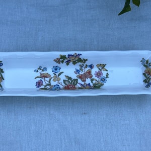 Vintage Aynsley Cottage Garden Long Tray Fine Bone China