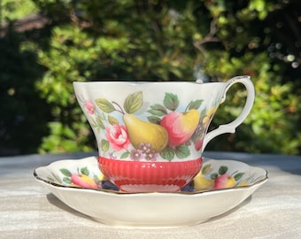 Vintage Royal Albert Cup and Saucer Country Fayre Series Surrey Bone China