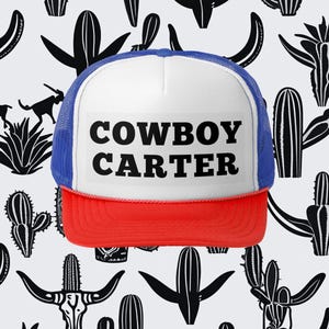Cappello da cowboy Carter personalizzato / Cappello da camionista / Ispirato a Beyonce / Cowboy Carter Tour