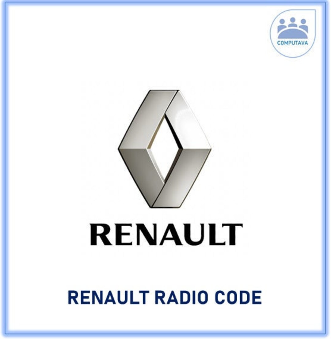 RENAULT Radio Code Instant Unlock Service for Clio Megane Etsy