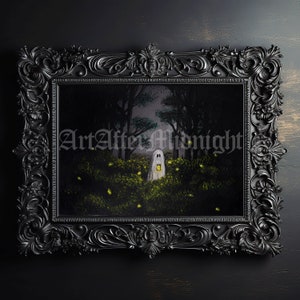 Ghost Catching Fireflies Print - Ghost Series