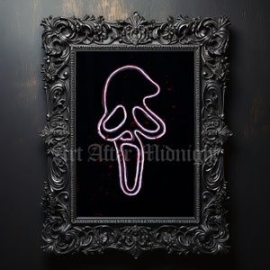 Halloween Ghost Splatter Print
