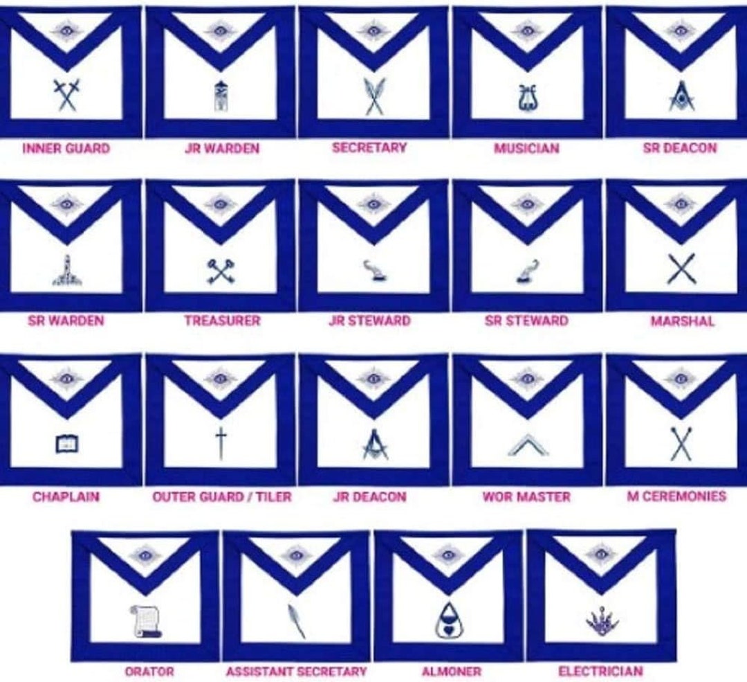 Master Mason Schürze Lammfellkragen Freimaurer SqCmps Handschuhe Lammfell Schürze