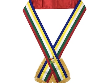 Masonic Eastern Star OES Sash Five Colour mason sash oes order of eastern star