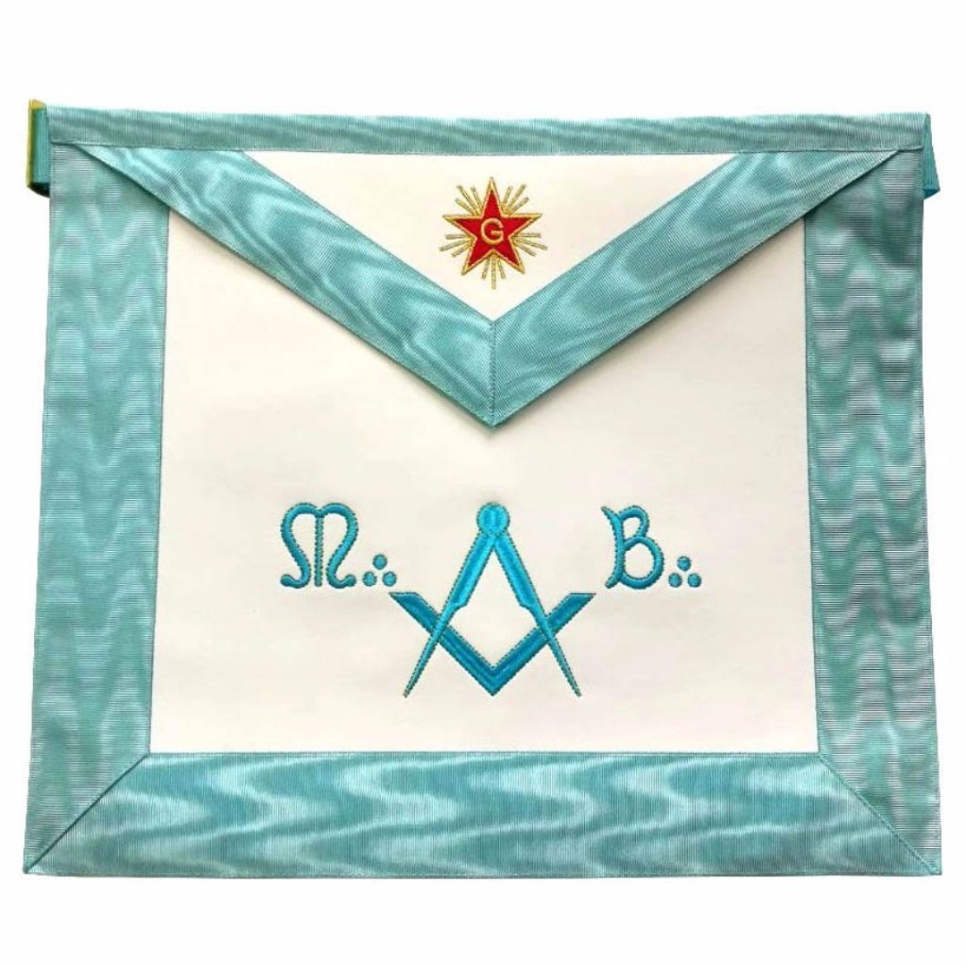 Master Mason French Rite / Modern Rite Star Lambskin Apron – Sky Blue ...