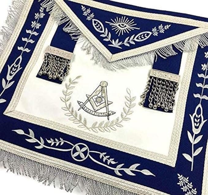 Masonic Blue Lodge Past Master Silver Freemasons Apron - Etsy