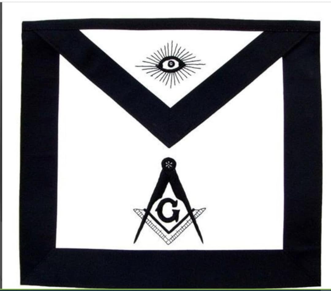 Masonic Master Mason Funeral Apron Hand Embroidered Etsy