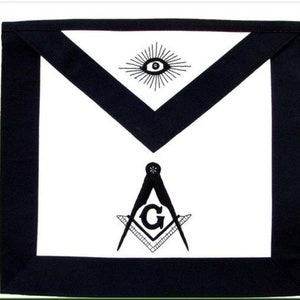 Masonic Master Mason Funeral Apron Hand Embroidered