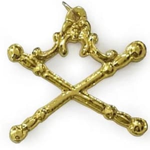 Masonic Gold Regalia Collar Jewel - Marshal