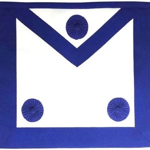 Masonic Master Mason Apron Royal Blue