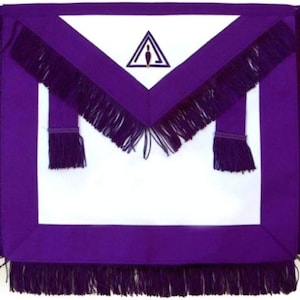 Masonic Royal & Select Master RSM Council Member Apron (Lambskin)