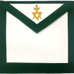 Allied Masonic Degree AMD Member Hand Embroidered Apron