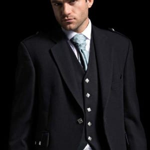 Schwarze Argyll Jacke