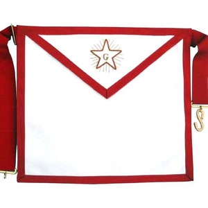 Freimaurer Scottish Rite AASR Gefährten Lederschürze