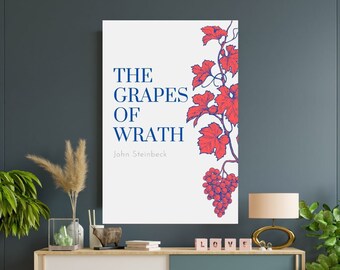 The Grapes of Wrath || John Steinbeck || Literary Posters || Digital Wall Art