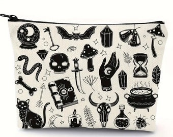 spooky gothic make up bag