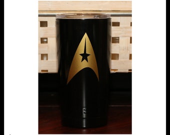 STAR-TREK-Stainless Steel Powder Coated Yeti Tumbler-Cup-Travel Mug
