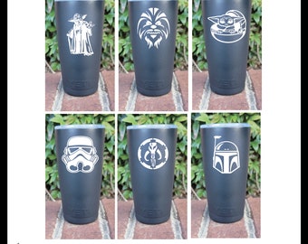 Star Wars-Stainless Steel Powder Coated Yeti Tumbler-Cup-Travel Mug