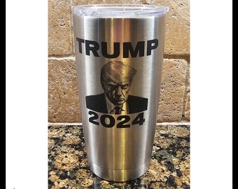 TRUMP 2024-Stainless Steel Powder Coated Yeti Tumbler-Cup-Travel Mug