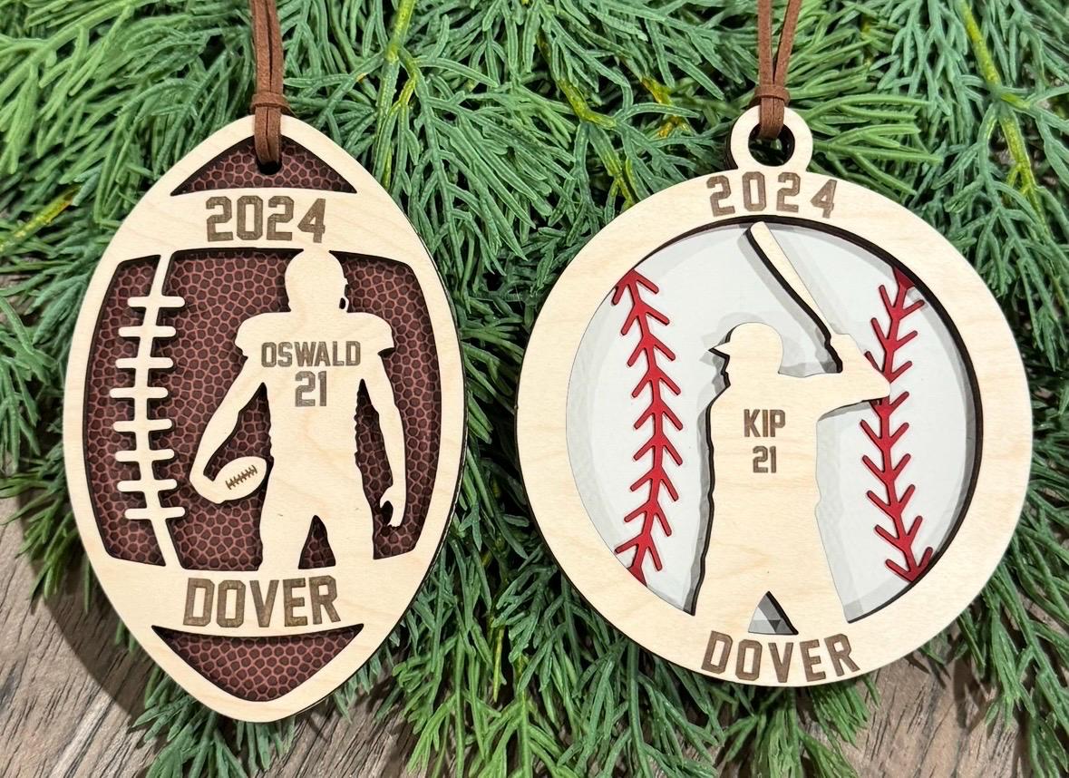 Lefty Svg Baseball Player Christmas Ornament SVG DXF | Digital Download ...