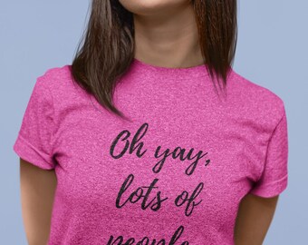 Introvert Vibes Tee, Sarcastic Humor Shirt, People Hater Top, Graphic Tee, Introverted Gift, Social Anxiety T-Shirt