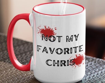 Funny Chris Hater Cup, Superhero Fan Coffee Mug, Novelty Ceramic Tea Cup