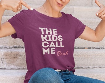 Funny Sarcastic Parent Teacher Unisex T-Shirt, Current Slang Bruh Tee, Humorous Cotton Top, Gift for Educators, Joke Shirt for Mom Dad,