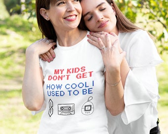 My Kids Don't Get How Cool I Used to Be Unisex Softstyle T-Shirt Mom Dad Parents Shirt