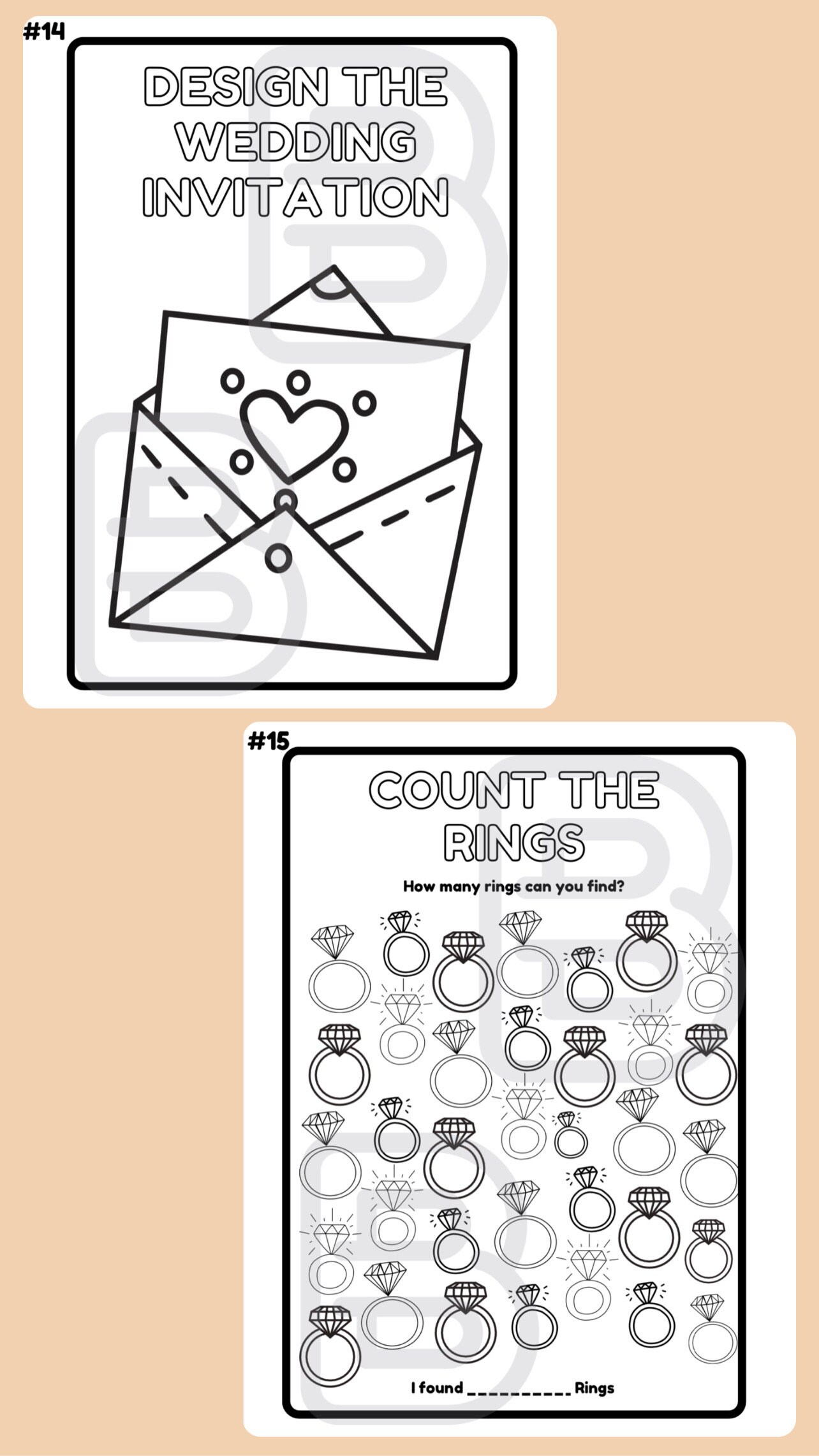 Digital Wedding Templates Etsy